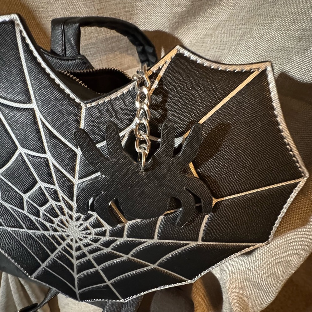 Mad Engine Spider Web Backpack purse - image 3